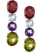 Asprey Multicolor Gem Chaos Drop Earrings - Lyst