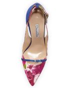 Oscar de la Renta Pointed-Toe Pump - Lyst
