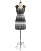 Belle By Badgley Mischka Polka Dot Shift Dress - Lyst