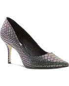 Dune Alina Reptile Print Mid-heel Courts - Lyst