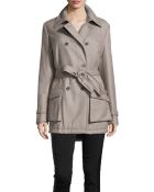Escada Maia Double Breasted Twill Trench Coat - Lyst