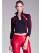 Bebe Iridescent Raglan Jacket - Lyst