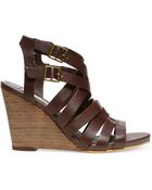 Steve Madden Venis Caged Wedge Sandals - Lyst