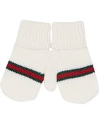 Gucci Web-detailed Mittens - Lyst