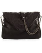 Boyy Slash Printed Python-Embossed Envelope Bag - Lyst