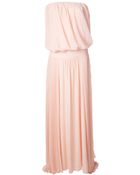 Pinko Strapless Dress - Lyst