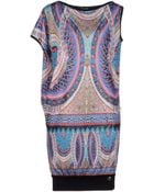 Roberto Cavalli Short Dress - Lyst