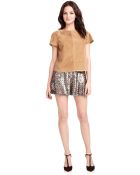 Sam Edelman Sequined Shorts - Lyst