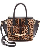 Time's Arrow Haircalf Mini Jo Tote - Leopard - Lyst