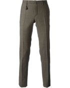 Incotex Checked Slim Fit Trousers - Lyst