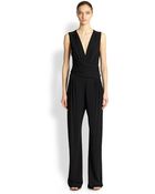 Issa Rene Wrap Jersey Jumpsuit - Lyst