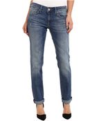 Mavi Jeans Emma Slim Boyfriend in Mid Used Vintage - Lyst