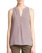 Joie Aruna Printed Silk Blouse - Lyst
