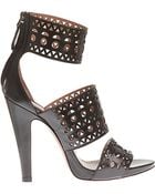 Azzedine Alaïa Leather 3 Strap Shoes - Lyst