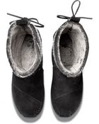 Toms Black Wool Stripe Women'S Nepal Boots - Lyst