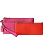 Coach Embossed Txt Leather Zip Wallet W Popup - Lyst