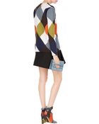 Valentino Wool-Silk Draped Front Skirt - Lyst