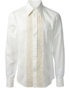 Alexander McQueen Lace Trim Shirt - Lyst
