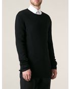 Cerruti Crew Neck Fitted Sweater - Lyst