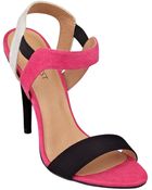 Nine West Inspire Open Toe Heels - Lyst