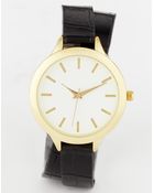 Asos Large Face Wraparound Watch - Lyst