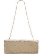 Whiting & Davis Rectangle Minaudiere Gold - Lyst