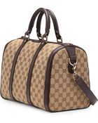 Gucci Vintage Web Original Gg Canvas Boston Bag - Lyst