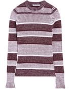 T By Alexander Wang Ribbed-Knit Cotton-Blend Sweater - Lyst