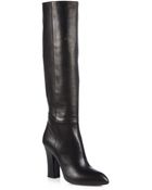 Miu Miu Nappa Leather Knee-High Boots - Lyst