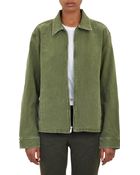Barneys New York Canvas Zip-Up Jacket - Lyst