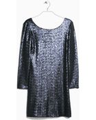 Mango Sequin Dress - Lyst