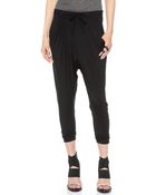 Helmut Lang Tie Waistband Pants Black - Lyst