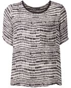 Vince Printed Top - Lyst