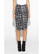 Nicole Miller Sandy Tie Dye Jersey Skirt - Lyst