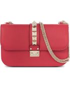 Valentino Stud Lock Medium Shoulder Bag Cyclamin - Lyst