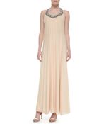 Diane von Furstenberg Willemma Beaded Halter-Neck Gown - Lyst