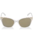 Versace Studded Mirror Wayfarer Sunglasses - Lyst