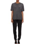 3.1 Phillip Lim Metallic Short-Sleeve Oversize Sweater - Lyst
