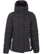 Hunter Black Down Hooded Nylon Puffer Coat - Lyst