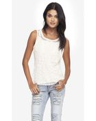 Express Baroque Lace Tank - Lyst