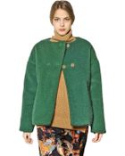 Rochas Plush Wool Blend Jacket - Lyst