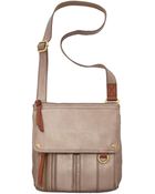 Fossil Morgan Leather Traveler Crossbody Bag - Lyst