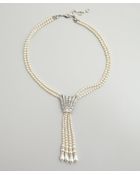 Ben Amun Ivory Lariat Pearl Necklace - Lyst