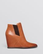 Kenneth Cole Wedge Booties - Sloane Gored Ankle - Lyst