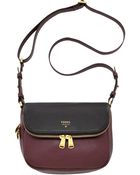 Fossil Preston Leather Colorblock Small Flap Crossbody - Lyst