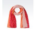 Armani Jeans Viscose Scarf with All Over Logo - Lyst