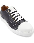 Marc Jacobs Parker Blue Leather Sneakers - Lyst