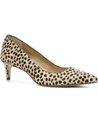 Ann Taylor Zada Spotted Calf Hair Kitten Heels - Lyst