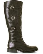Vince Camuto Black Fenton Buckle Boots - Lyst