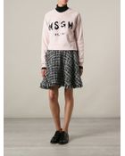 MSGM Bouclé Skirt - Lyst